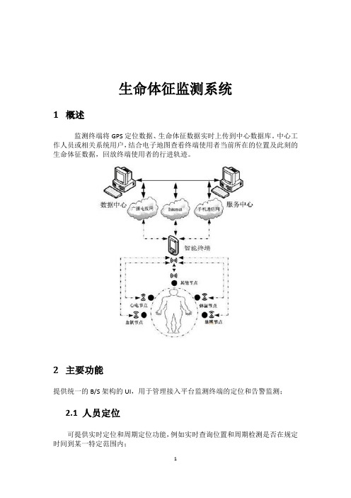 生命体征监测系统设计说明2016