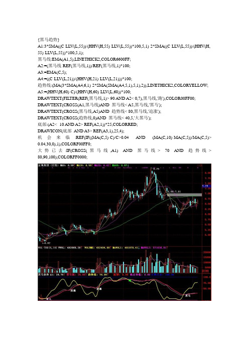 通达信指标——黑马趋势(副图)