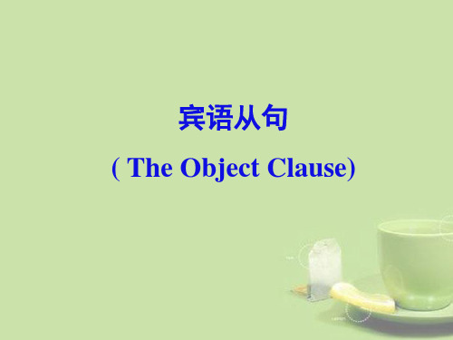 仁爱版八年级下册语法专项——宾语从句