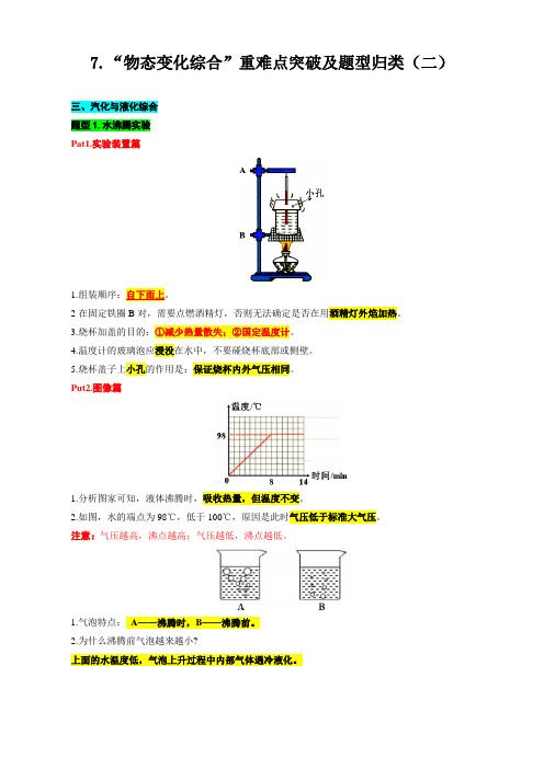 2024年中考物理复习----7-“物态变化综合”重难点突破及题型归类(二)