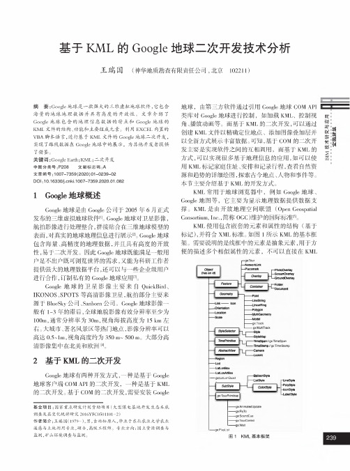 基于kml的google地球二次开发技术分析