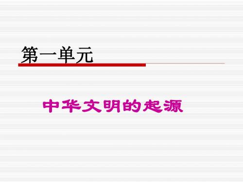 中国远古人类PPT课件3 华东师大版