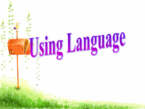 Unit 5 The power of nature-Using language[课件]