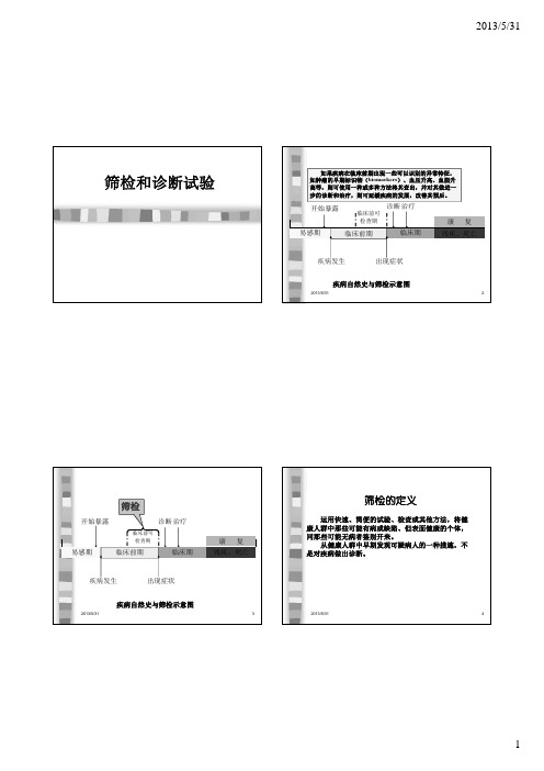 筛检和诊断试验