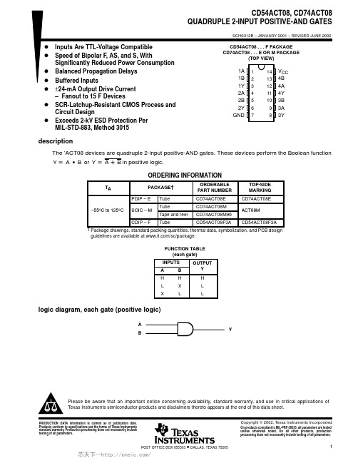 CD74ACT08M96,CD74ACT08M96,CD74ACT08M,CD74ACT08M96,CD74ACT08M96,CD74ACT08M96, 规格书,Datasheet 资料