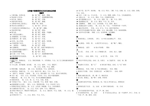 九下文言文知识点归纳 (2)