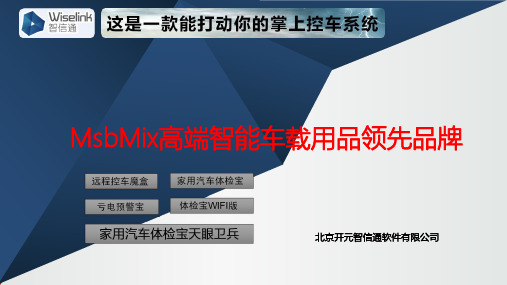 MsbMix高端智能车载用品领先品牌-智信通