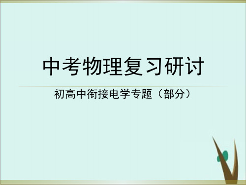 人教版九年级全一册物理： 电学复习专题 课件