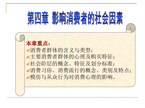 消费习俗消费流行