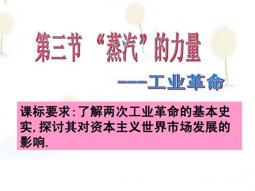 【历史】5.3《蒸汽的力量》课件(人民版必修2)