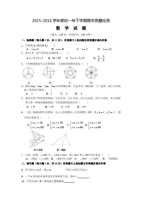 春洛江区七年级数学试卷.doc