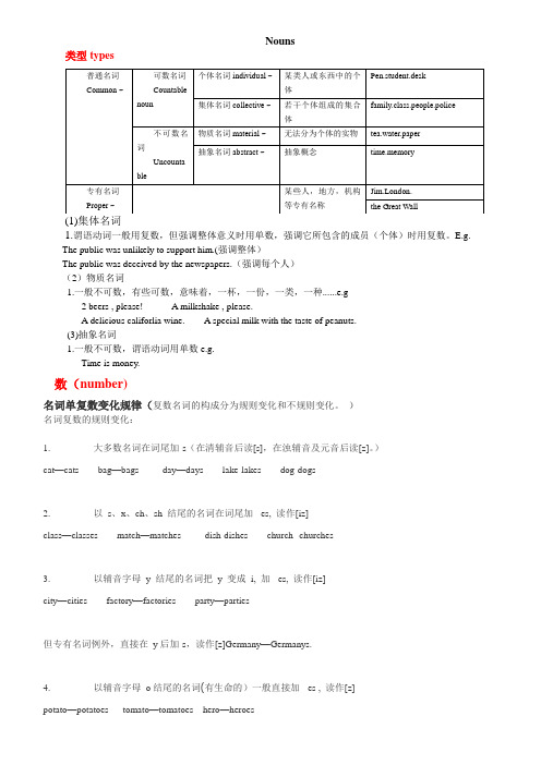 名词nouns