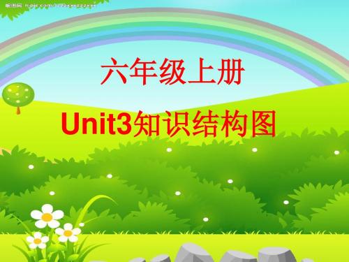 六上unit3知识结构图