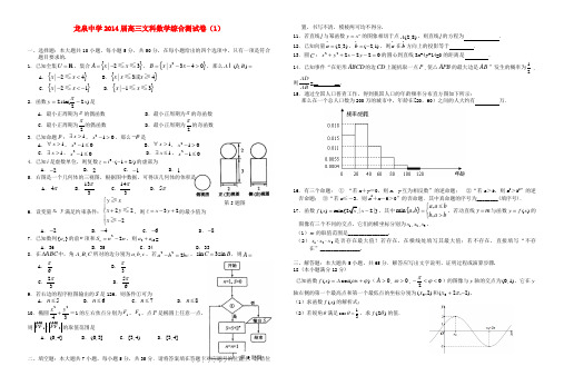 四川省龙泉中学高三数学综合测试卷(1)文