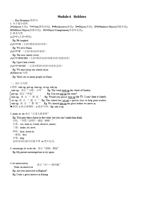 外研版八年级下册Module 6 语法知识点总结和练习(无答案)