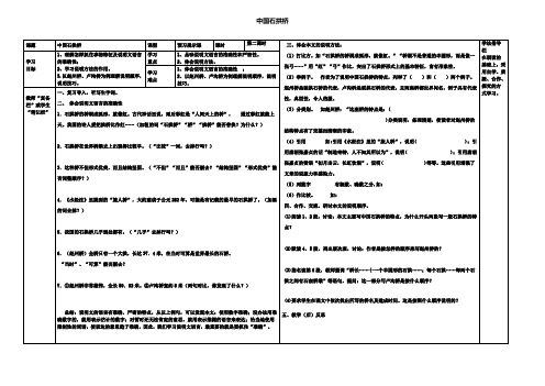 河南省重点中学八年级语文上册第11课《中国石拱桥》(第2课时)导学案