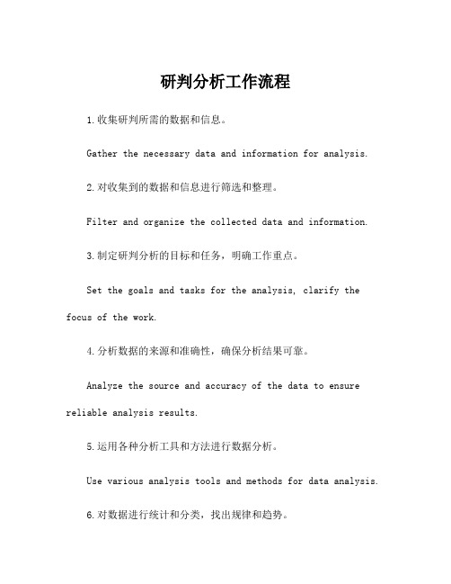 研判分析工作流程