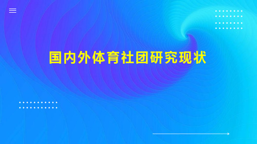 国内外体育社团研究现状