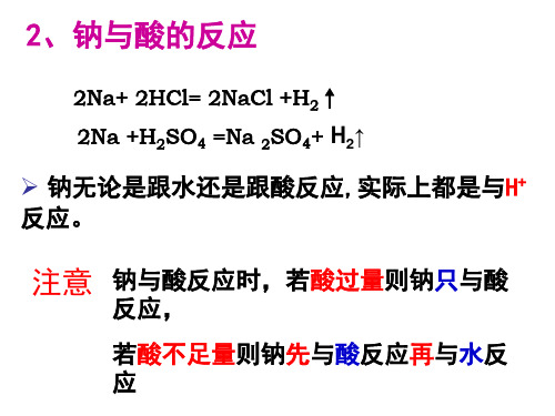 钠与酸的反应 课件  高中化学课件