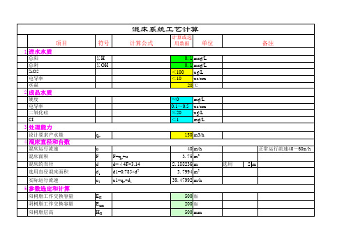 离子交换计算书