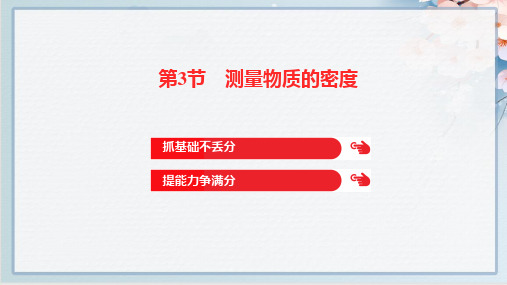 2022年人教版八年级上册物理第六章质量与密度 第3节测量物质的密度