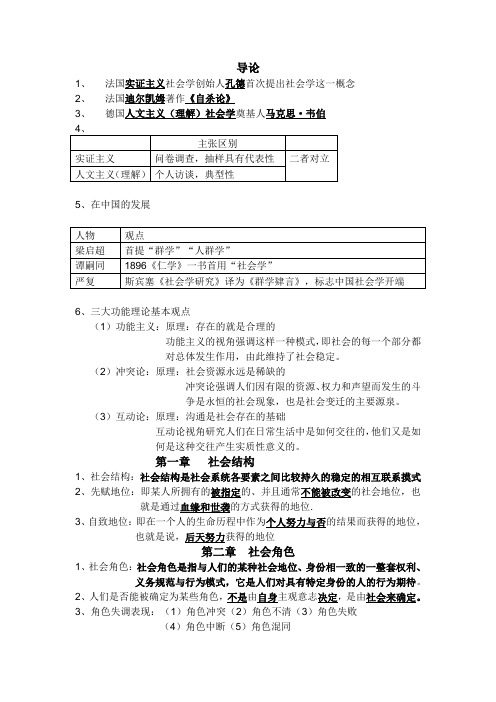 社会学提纲