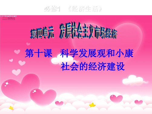 江苏省句容市第三中学高三政治一轮复习课件 经济生活第十课