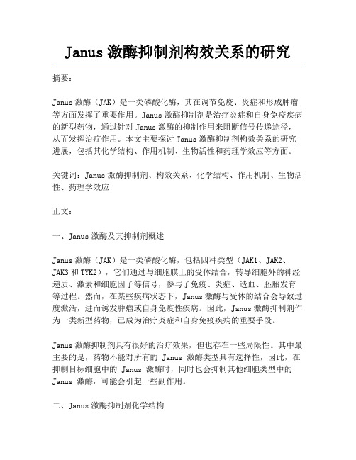 Janus激酶抑制剂构效关系的研究