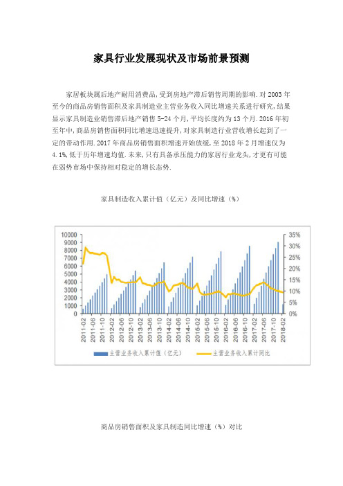 2021年家具行业发展现状及市场前景预测