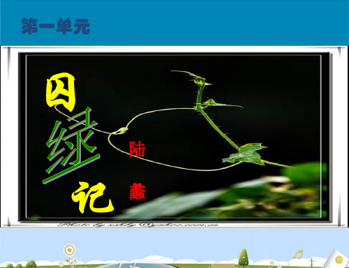 人教版高中语文必修2第3课《囚绿记》课件 (共19张PPT)