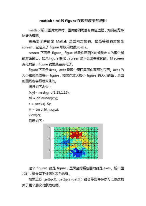 matlab中函数figure在边框改变的应用