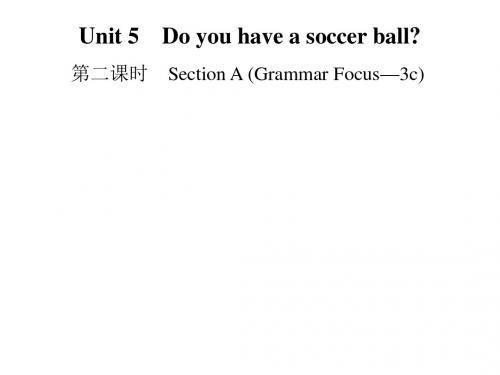 2018秋人教版七年级英语上册课件：unit5 第二课时 Section A (Grammar Focus—3c)(共12张PPT)