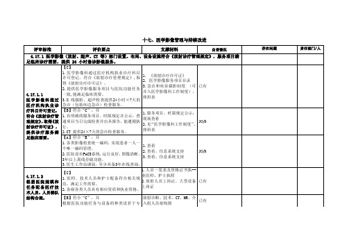 4.17医学影像管理与持续改进P131-135完成时限