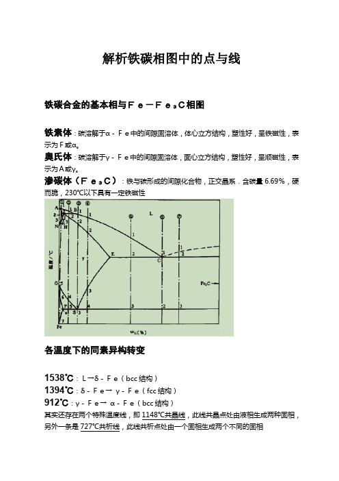 铁碳相图解析