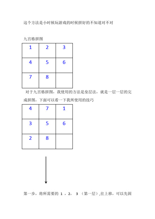 九宫格拼图