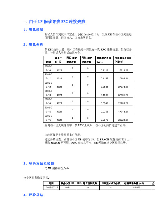 UP偏移案例