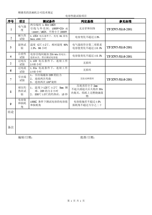 电容作业指导书范本