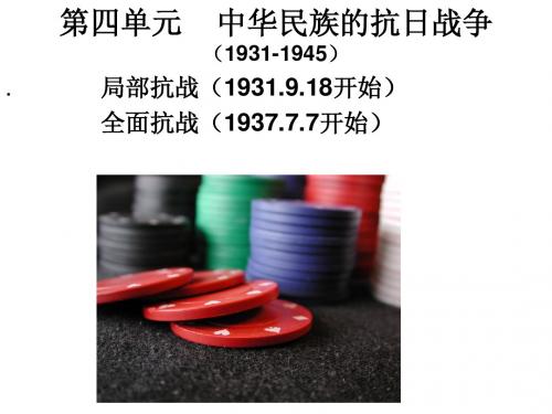 岳麓版八年级历史上册《九一八事变和抗日救亡运动》简明课件