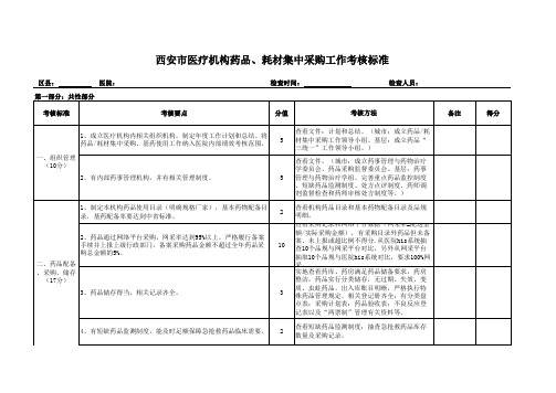 三统一季度考核标准