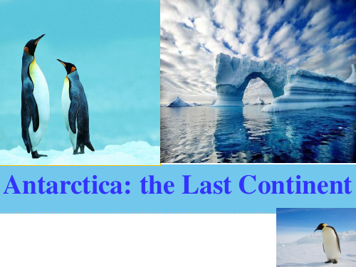 高中英语《Antarctica the Last Continent》优质教学课件设计