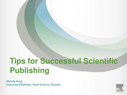 Tips for Successful Scientific Publishing_China_May June 2013