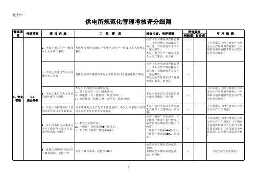 1-8供电所规范化管理考核评分细则