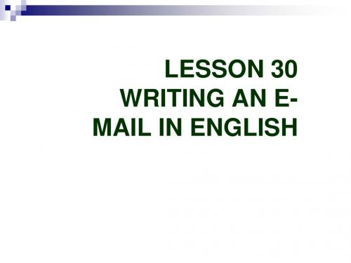 【最新】冀教版七年级英语下册Unit5 I Love Learning English! Lesson30 精品课件