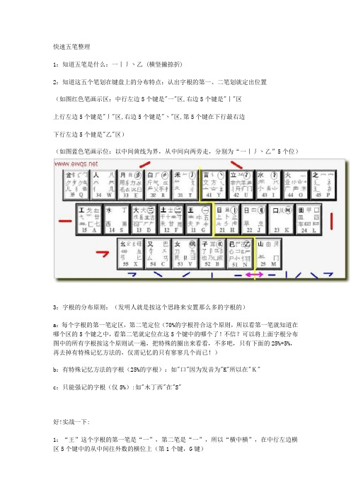 (整理)快速学习五笔方法