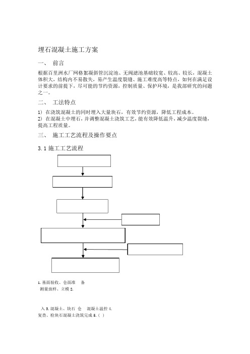 埋石混凝土施工工法