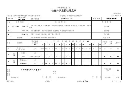 04检查井质量检验评定表