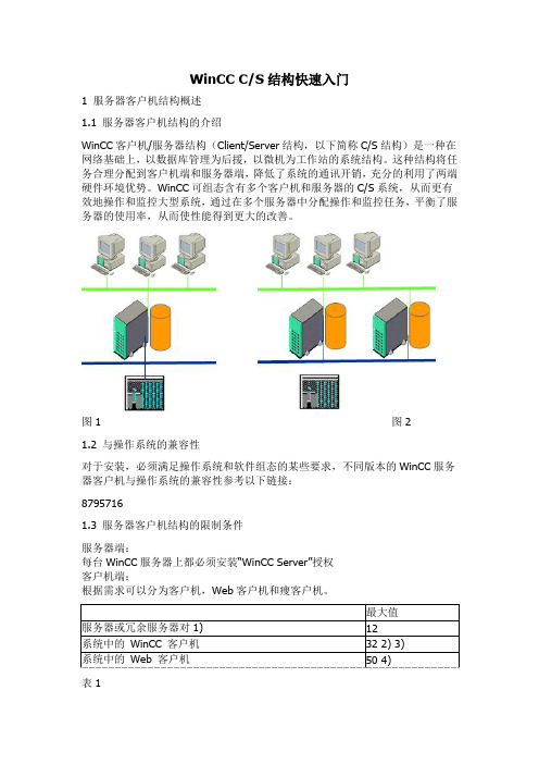 WinCC CS结构快速入门要点