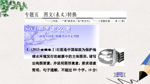 三维设计2017届高三语文第一轮复习第一板块语言文字运用专题五图文表文转换1高考怎么考课件