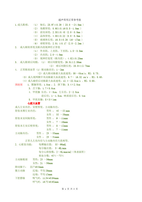 CDFI上岗证参数整理