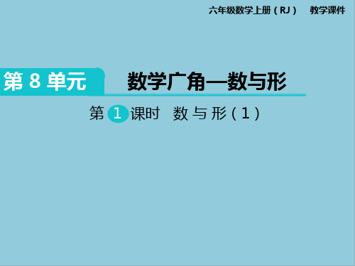 部编版六年级上册数学第八单元数学广角-数与形课件PPT